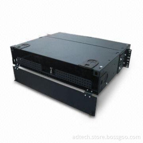 Wall Mount Patch Panel with 17-inch Width, 13.92-inch Depth and Powder Finish Coating